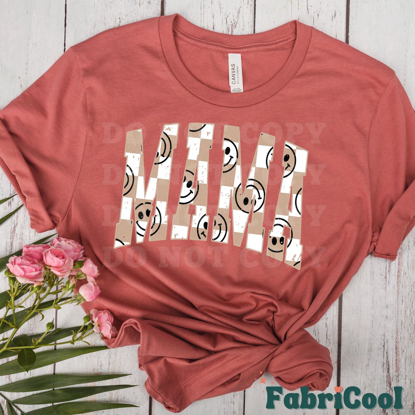 Retro checkered Mama-Matte Clear Film