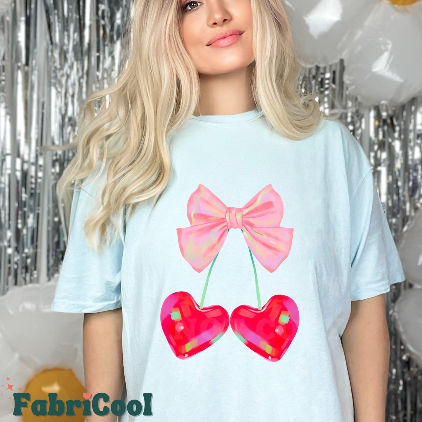 Coquette heart cherries-Matte Clear Film