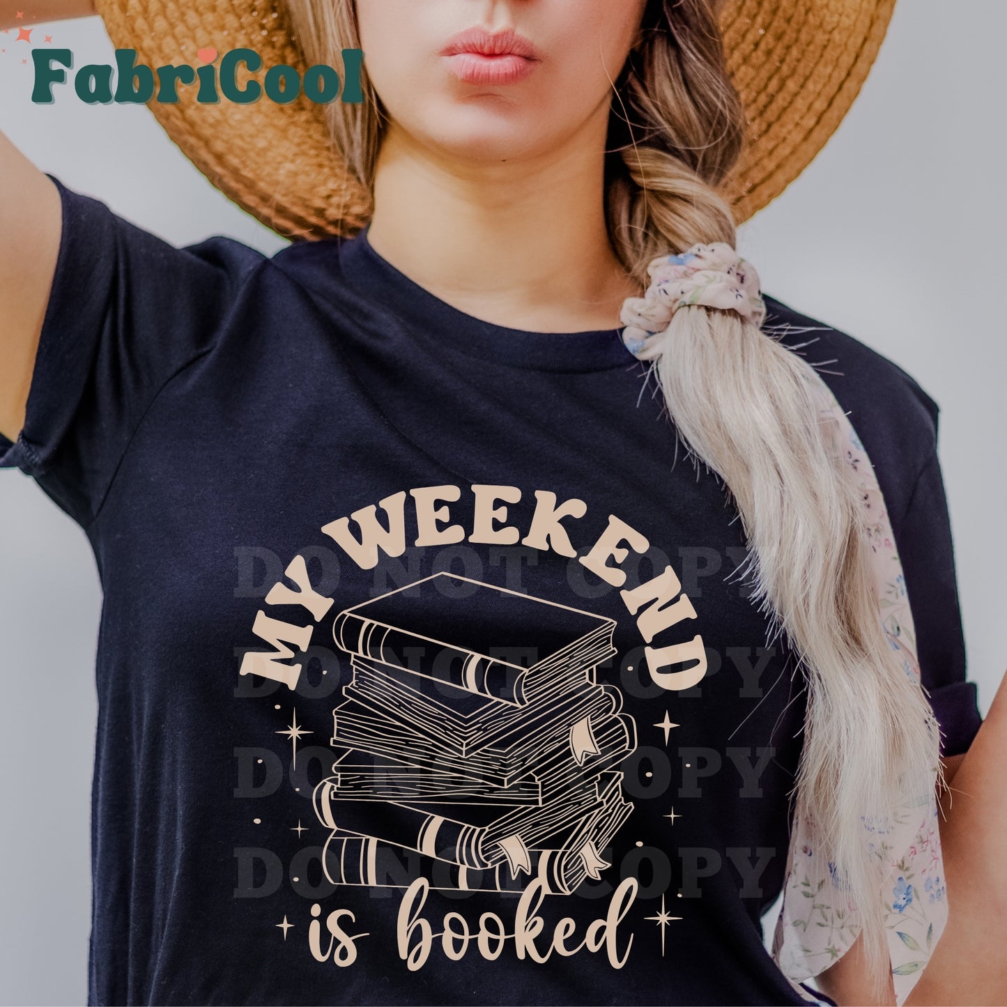 My weekend is booked -Tan Screen Print Transfer