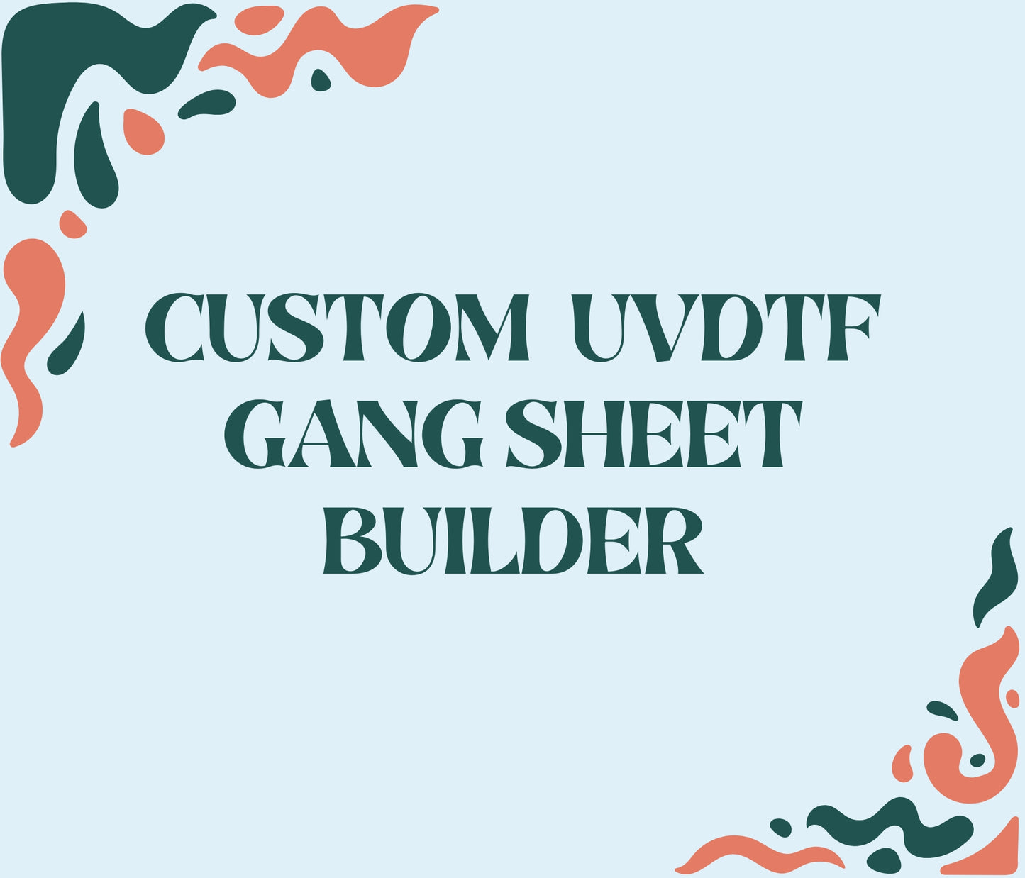 Gang sheet UVDTF - Téléchargez votre propre gang sheet