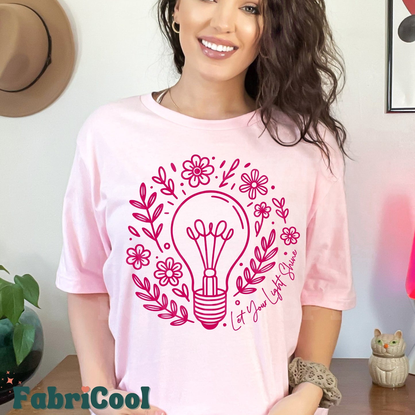 Let your light shine-Dragonfruit Screen Print Transfer