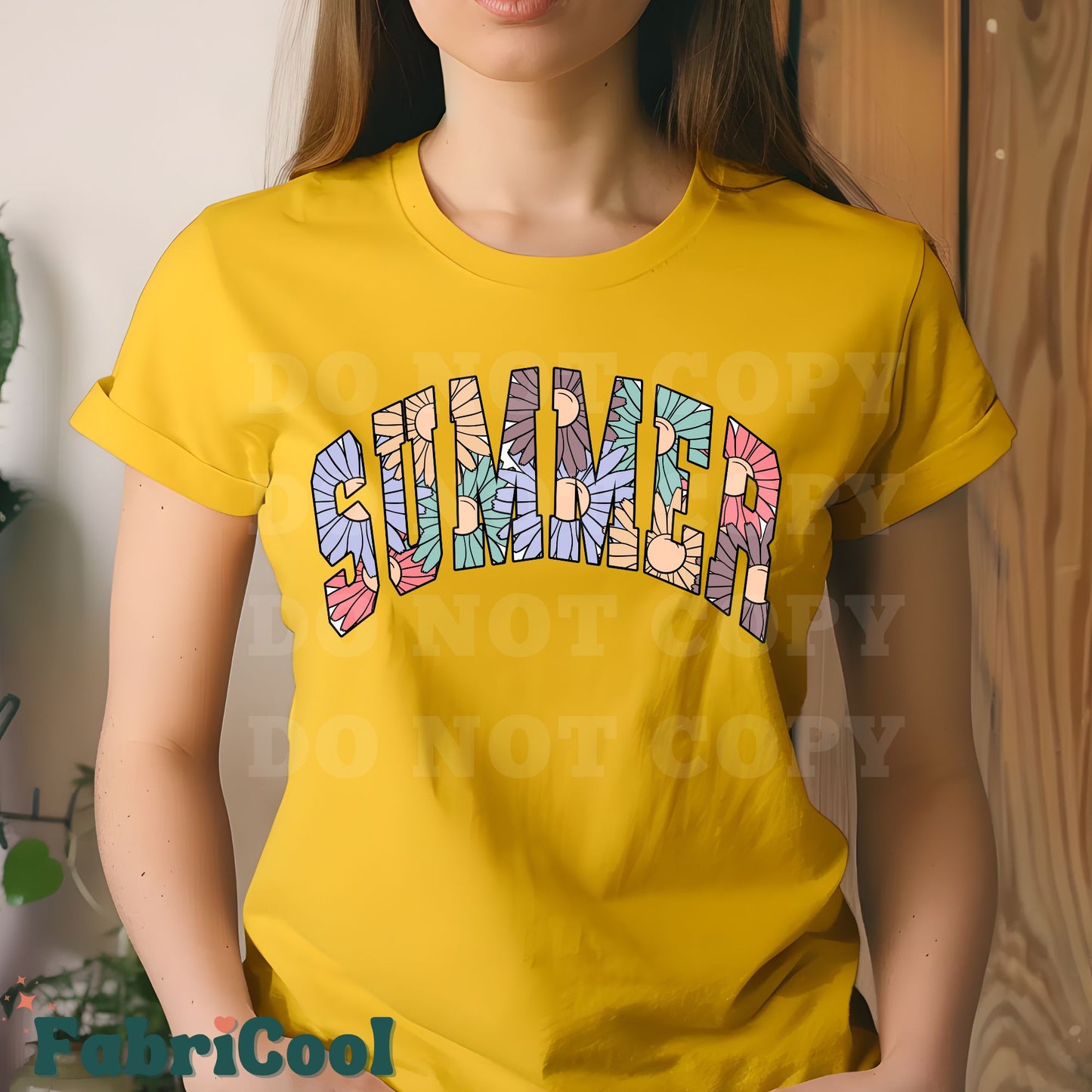 Varsity floral summer-Matte Clear Film