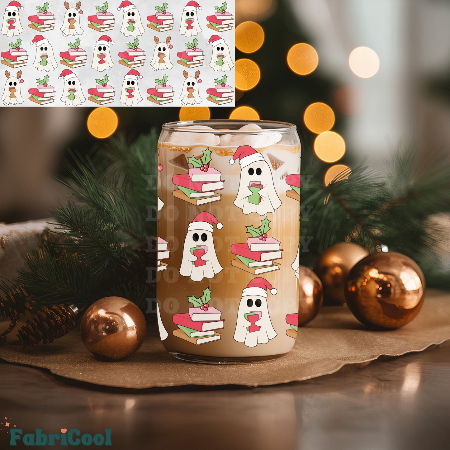 Christmas Ghosts UVDTF cup wrap