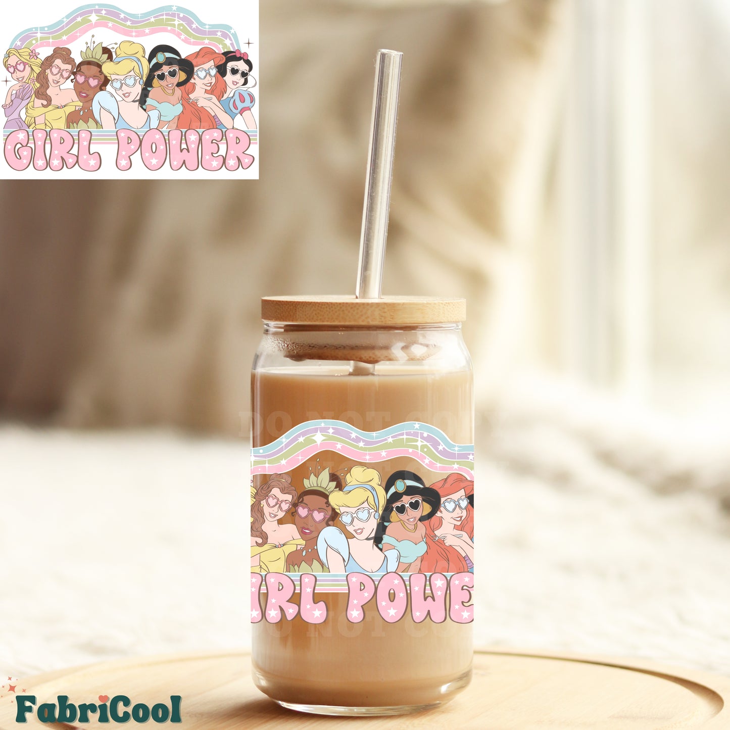 Girl Power UVDTF 4in decal