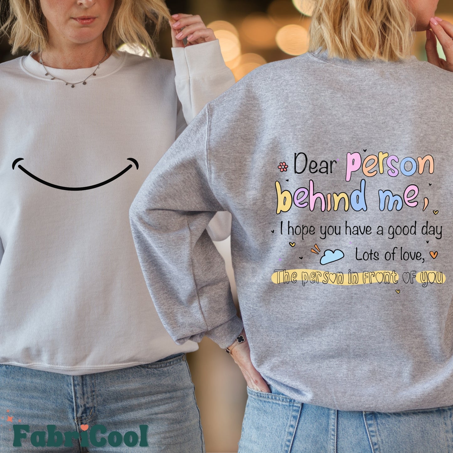 Dear person behind me-Matte Clear Film