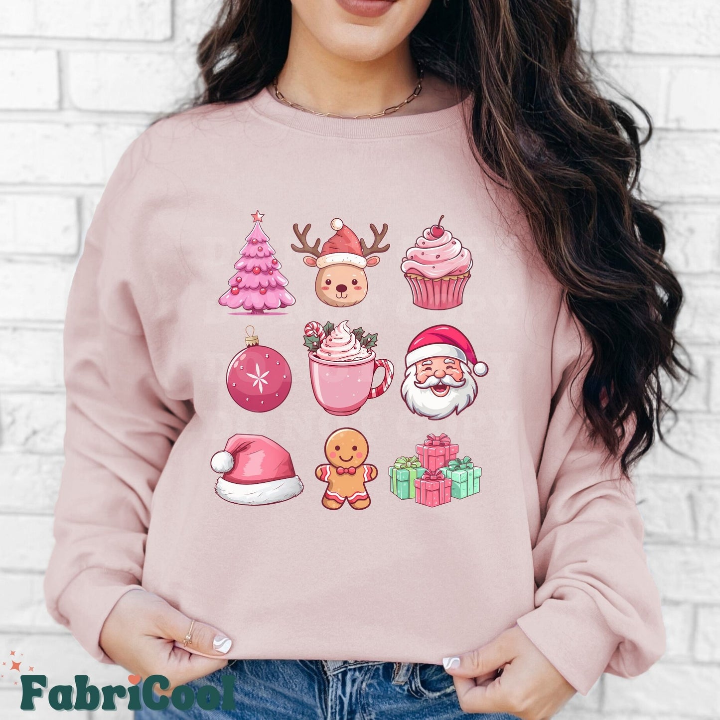 Pink Retro Christmas-Matte Clear Film