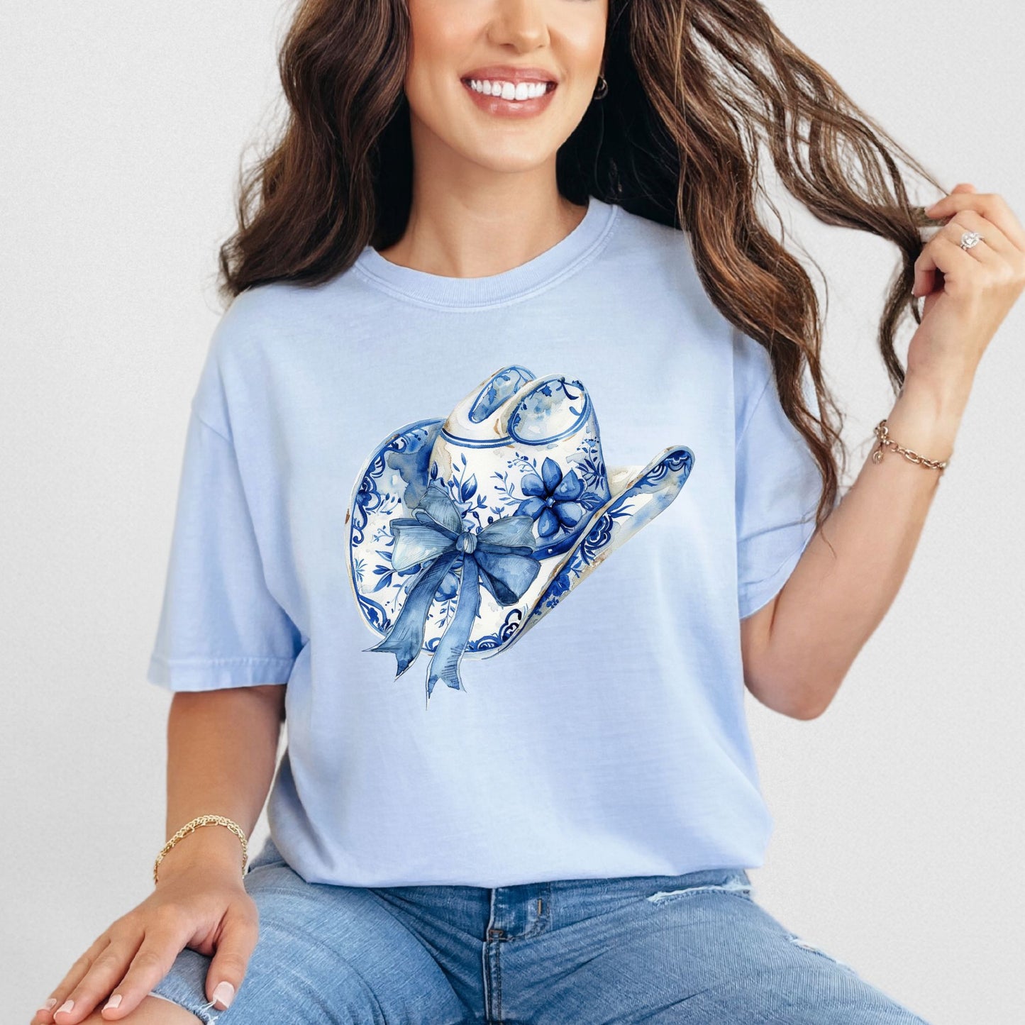 Cowgirl chapeau floral - Matte Clear Film