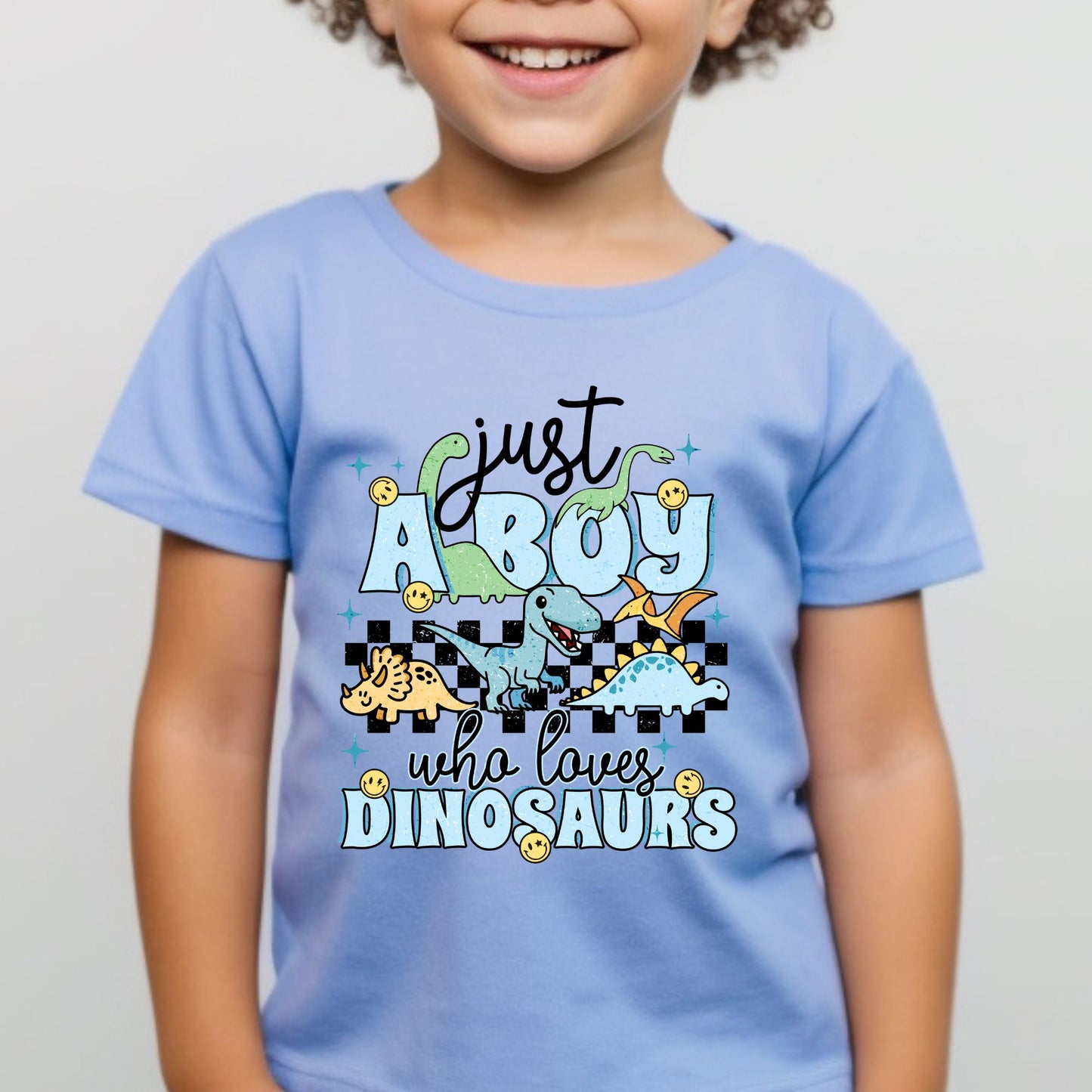 A boy who loves dinosaurs - Matte Clear Film