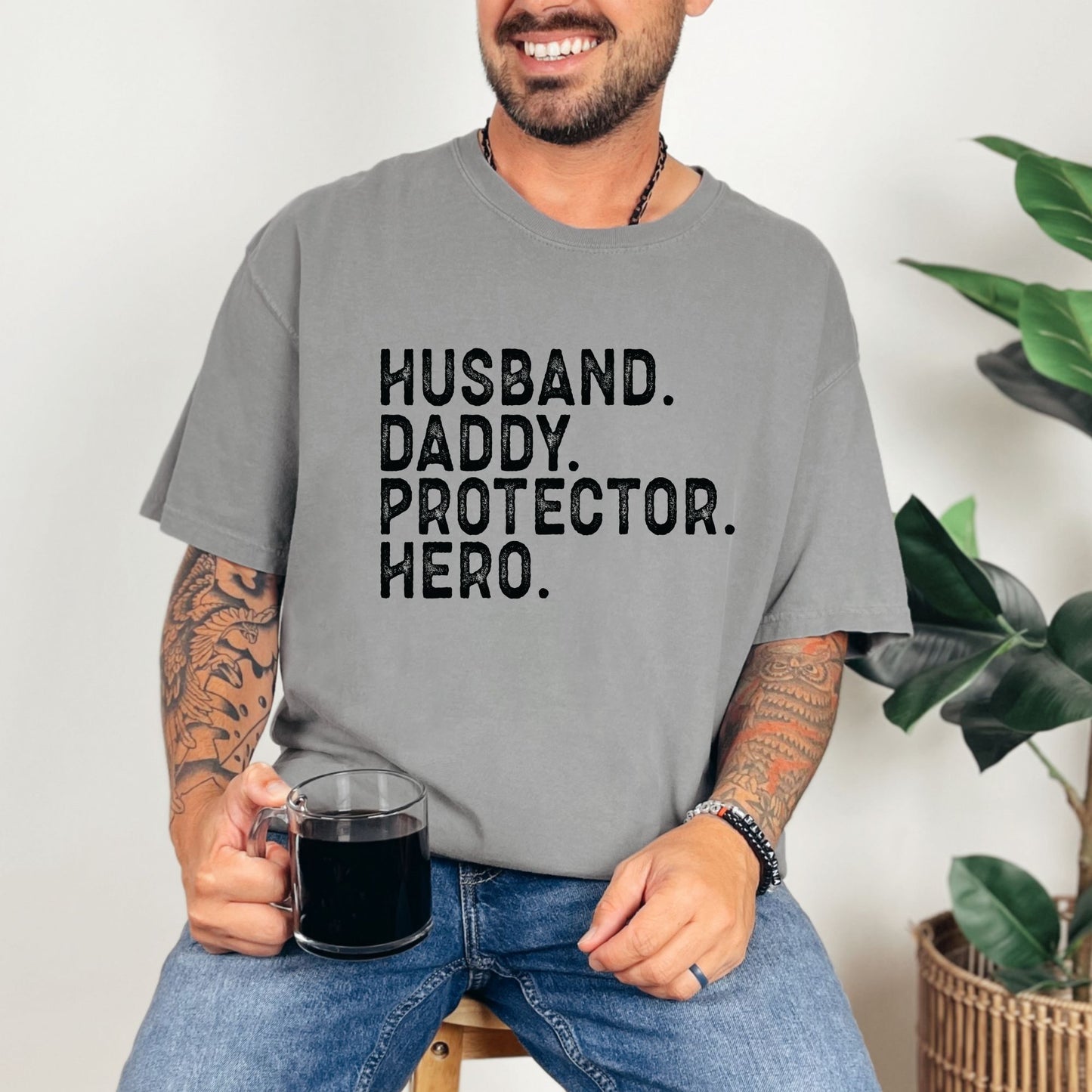 Husband Daddy - Transfert sérigraphique noir