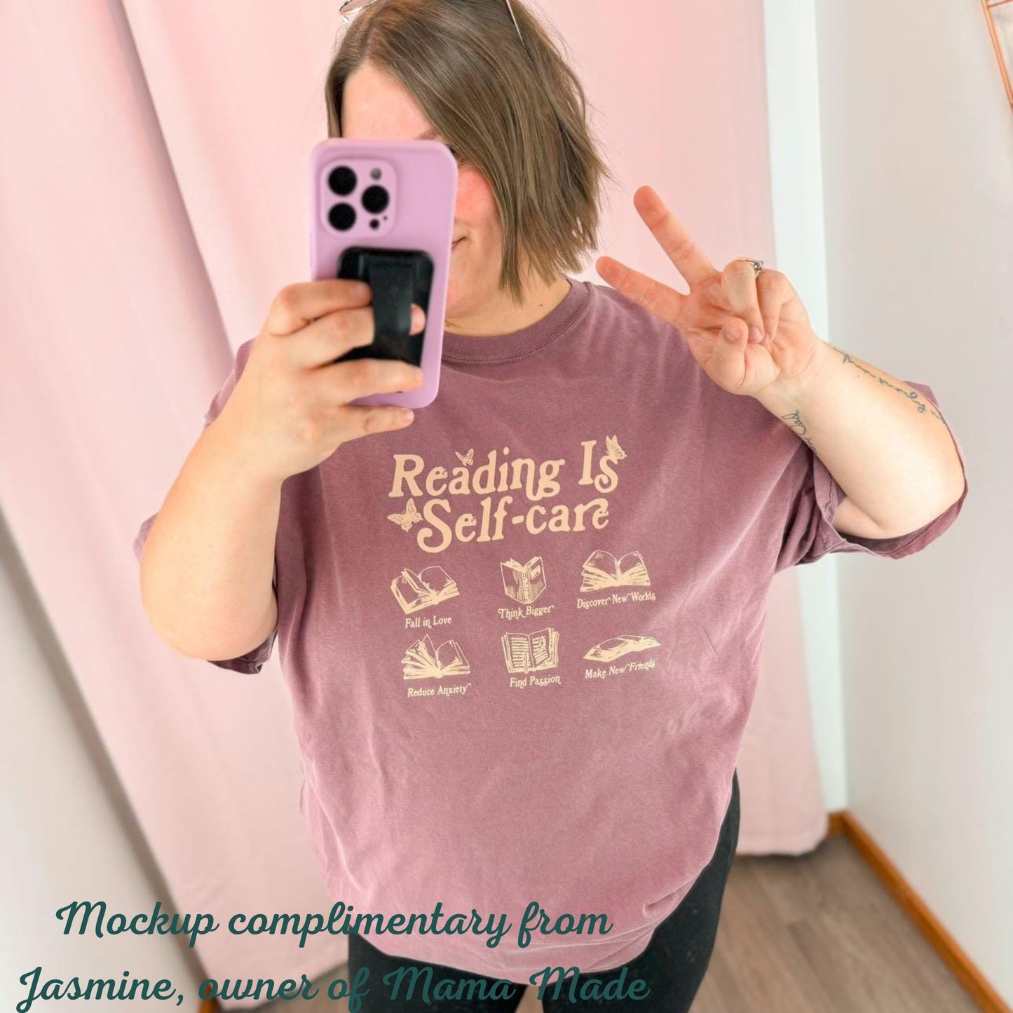 Reading - Transfert sérigraphique beige