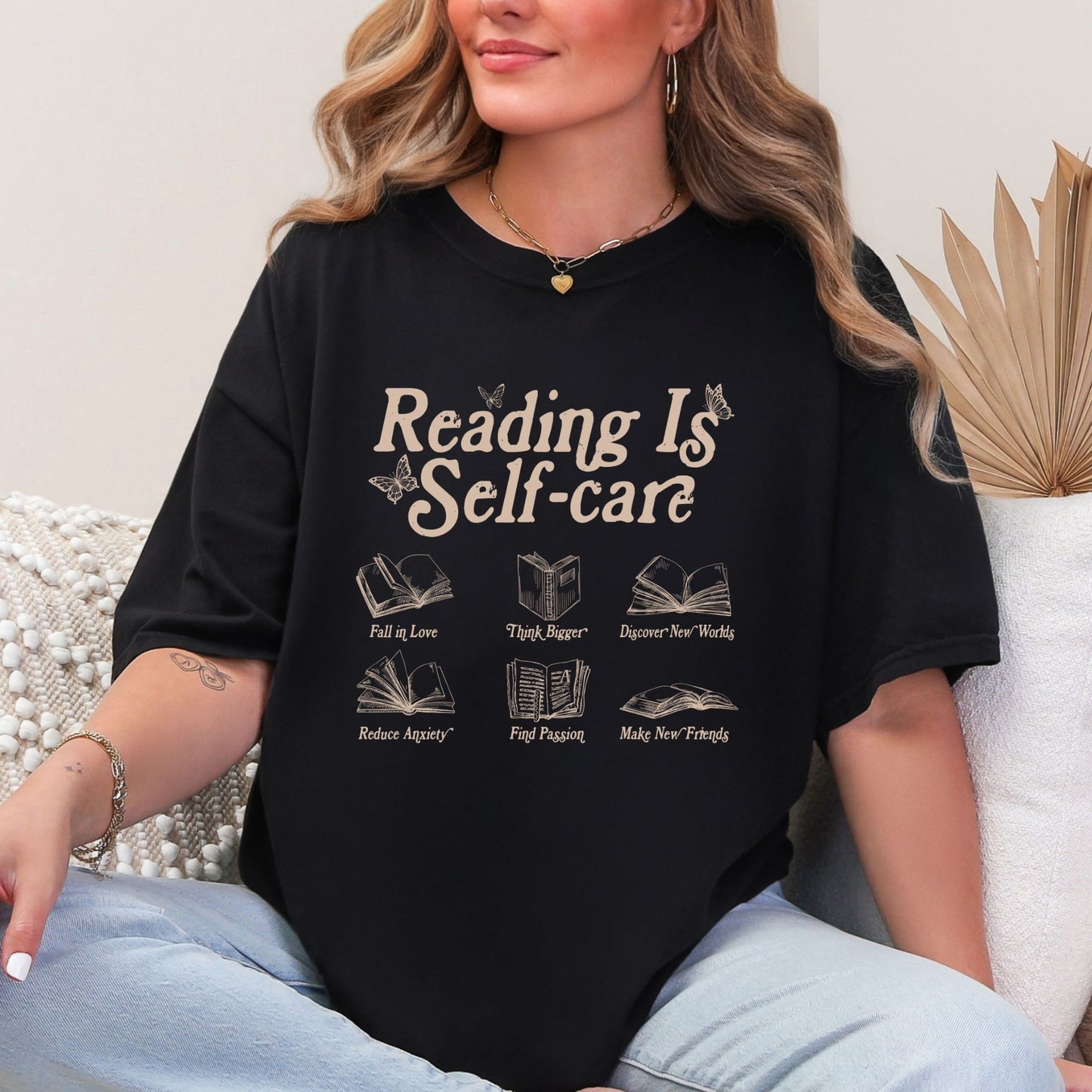 Reading - Transfert sérigraphique beige