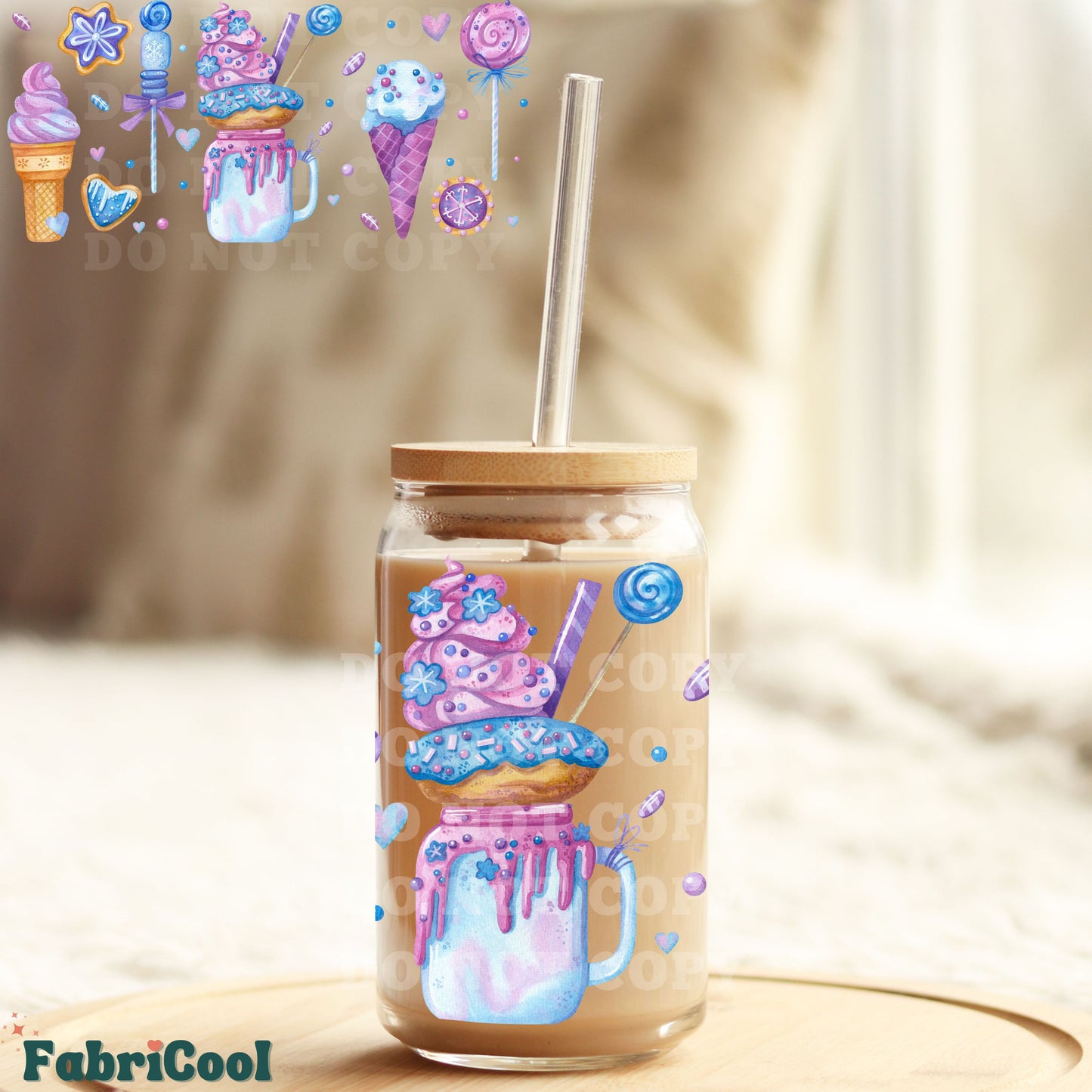 Sweets UVDTF cup wrap