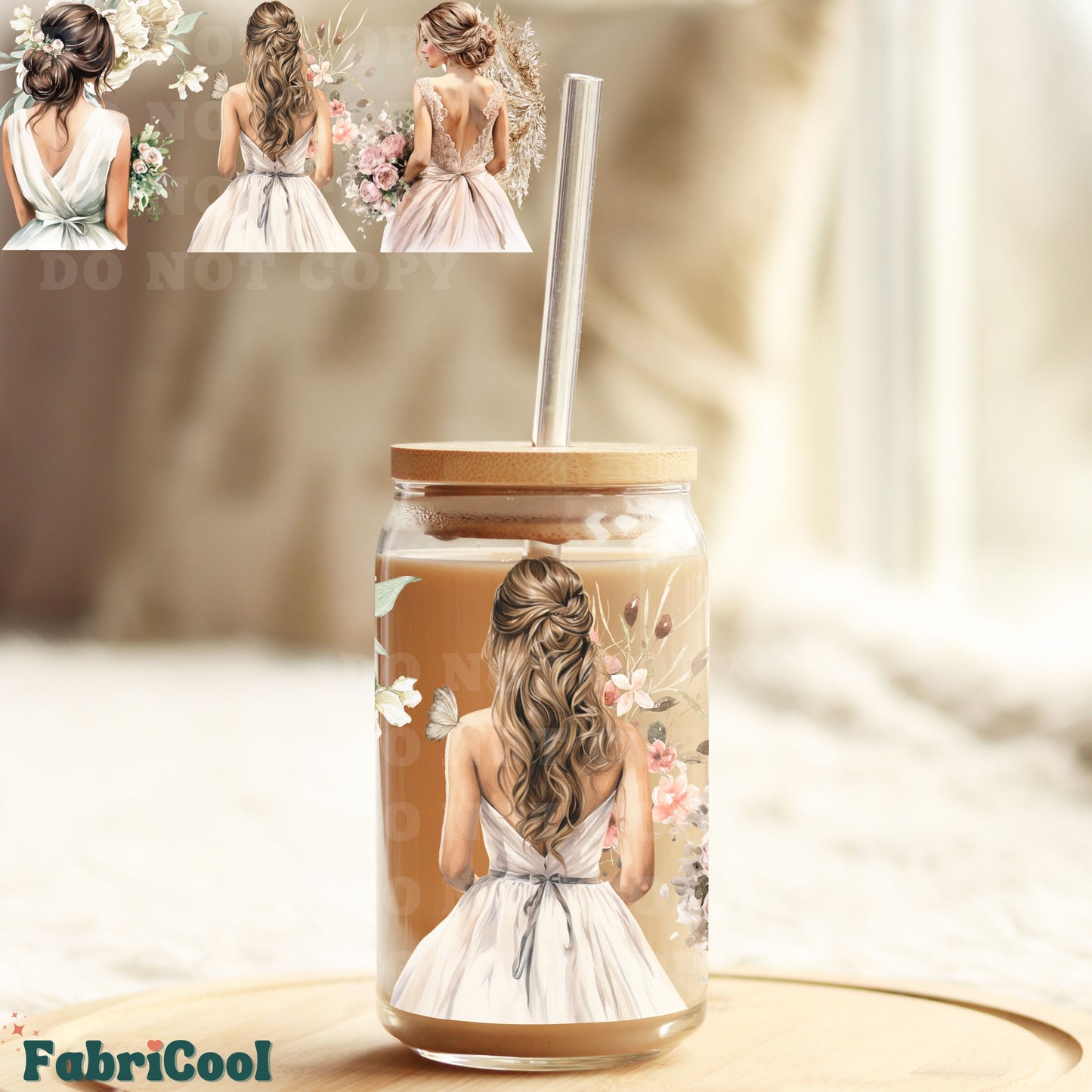 Bridal UVDTF cup wrap