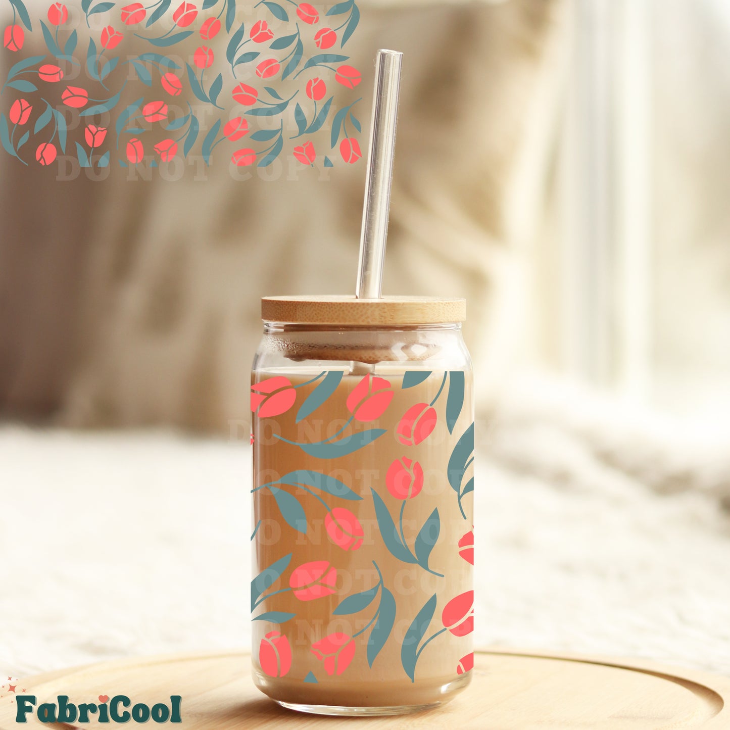 Tulips UVDTF cup wrap