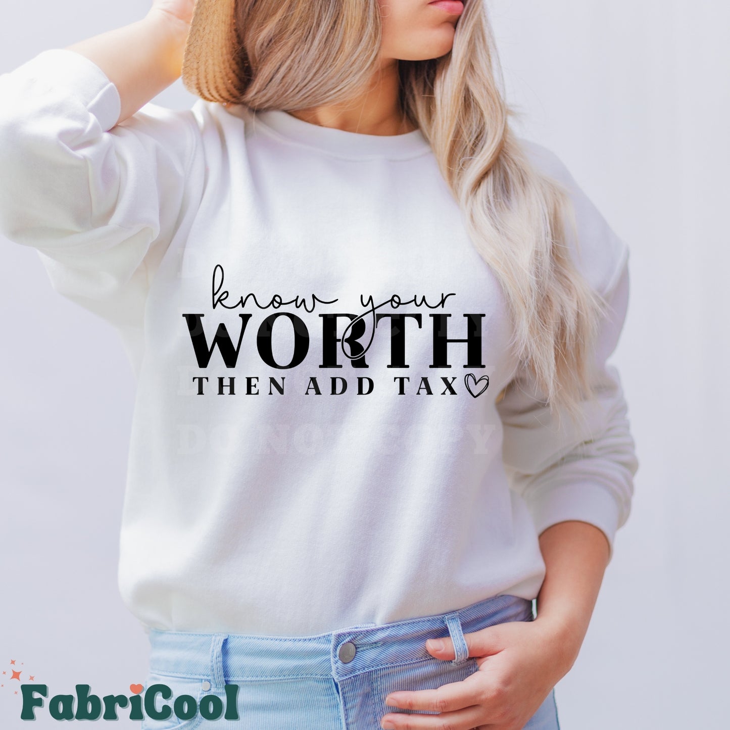 Know your worth- Black Screen Print Transfer