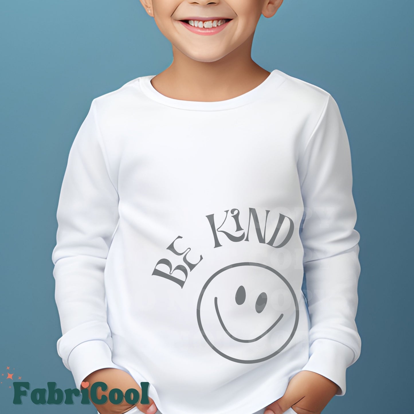 Be kind - Youth Cool Gray Screen Print Transfer