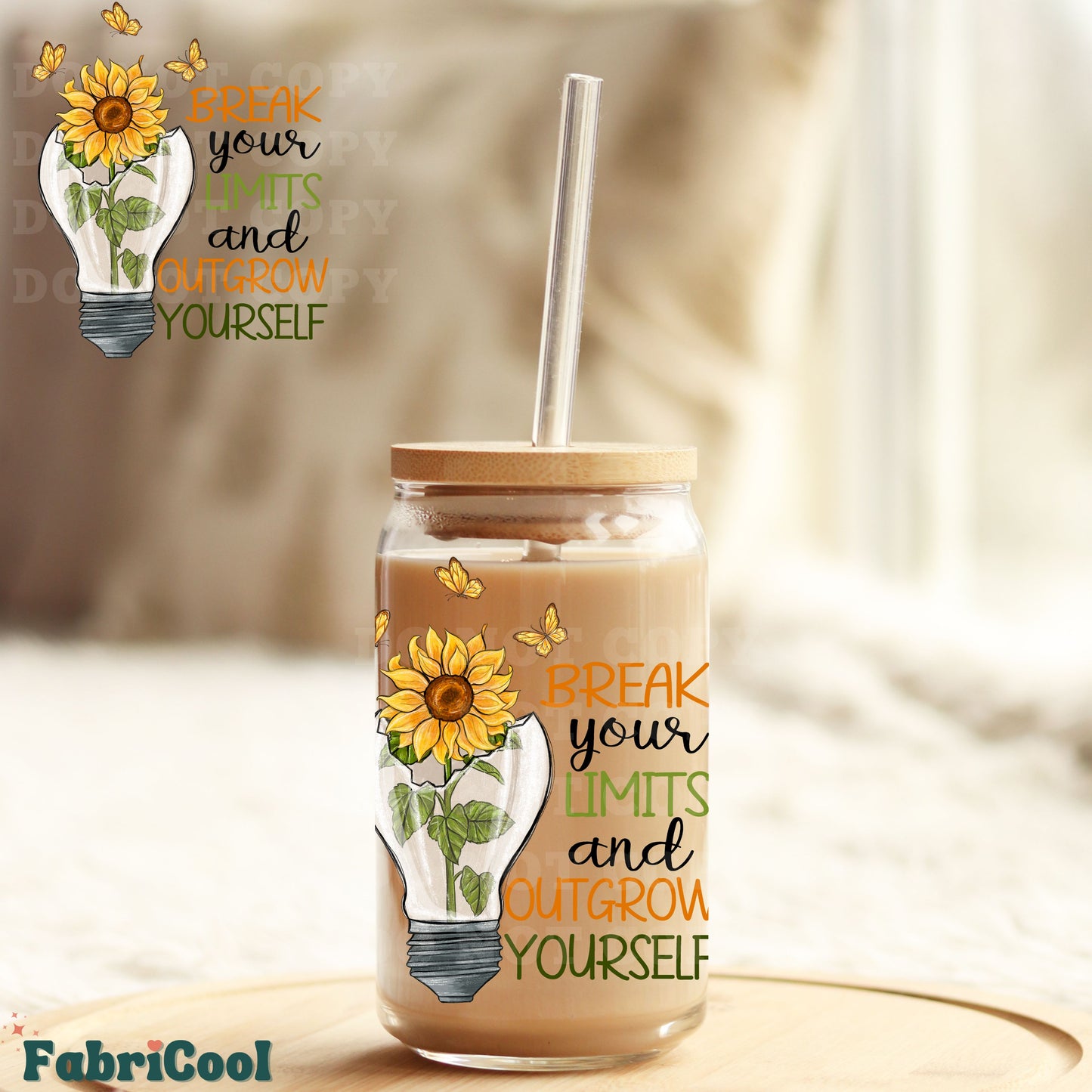 Break your limits UVDTF 4in decal