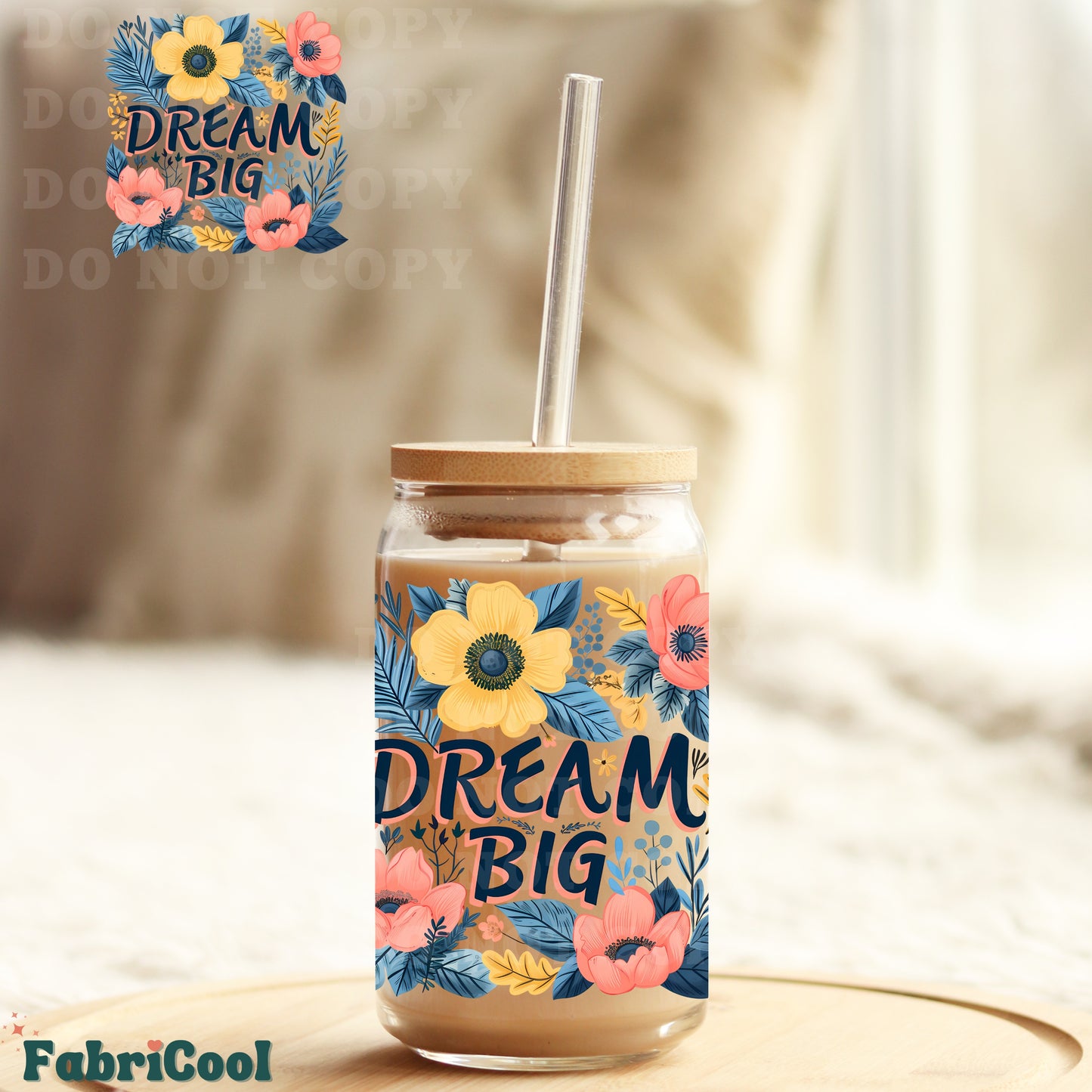 Dream big UVDTF 4in decal