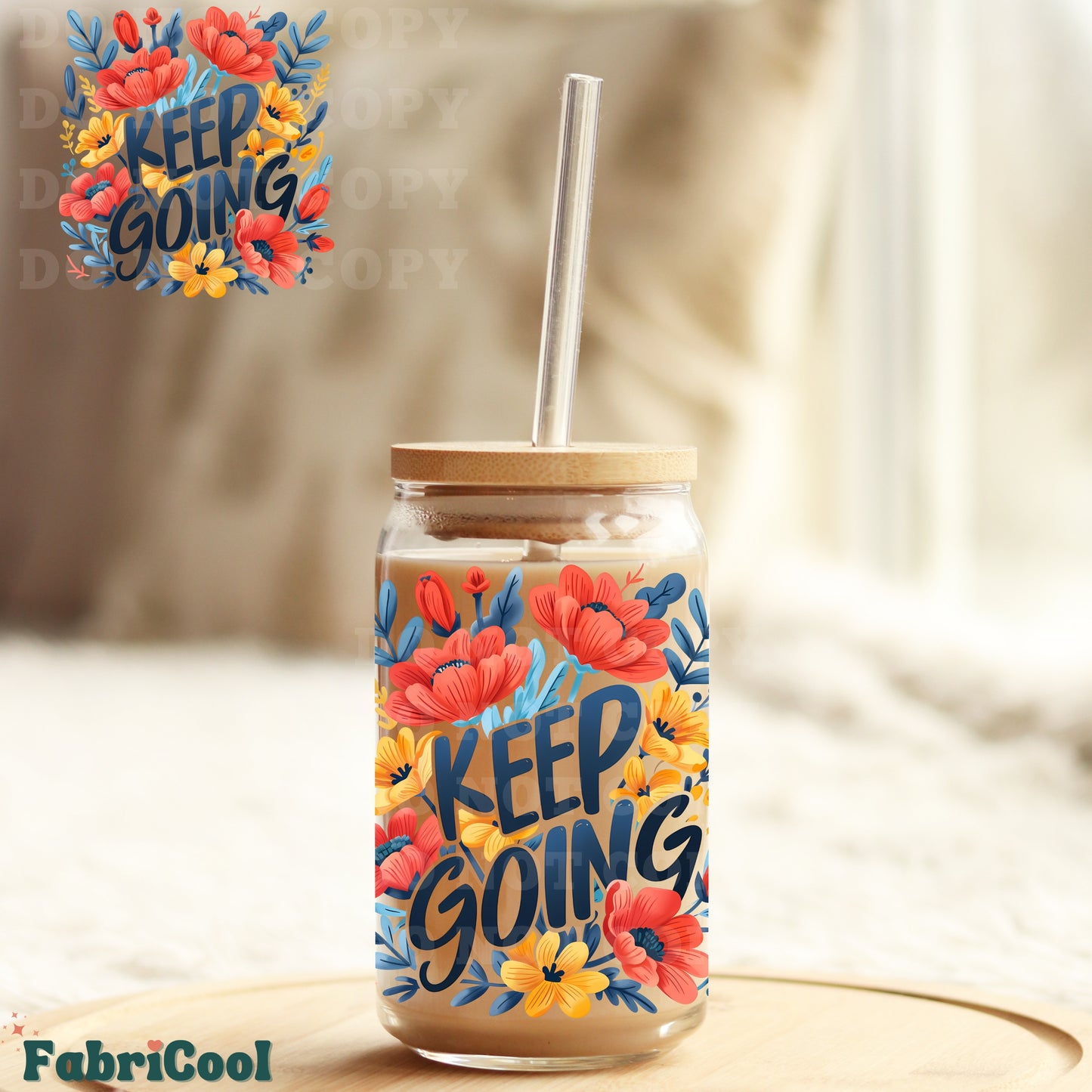 Keep going UVDTF 4in decal