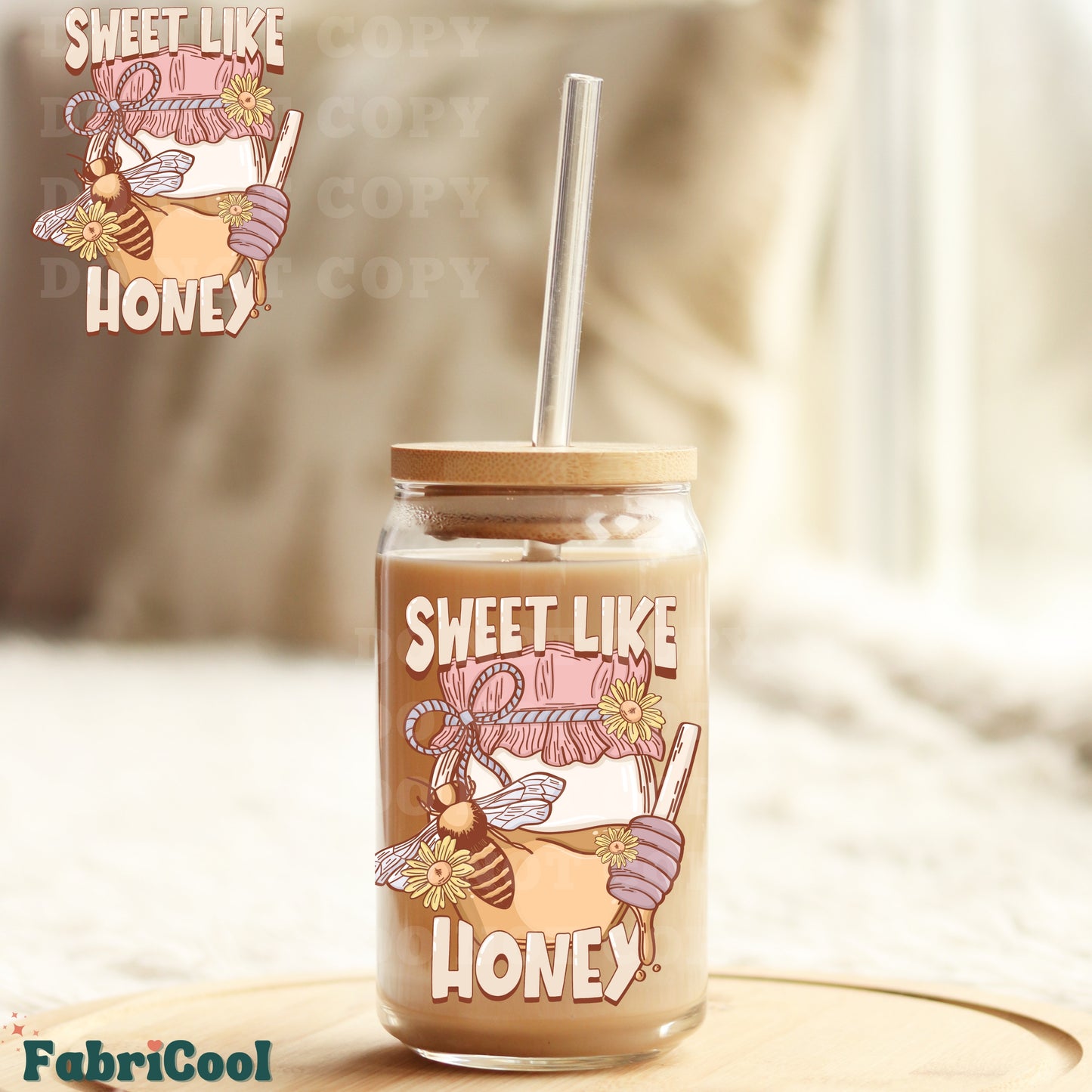 Sweet like honey UVDTF 4in decal