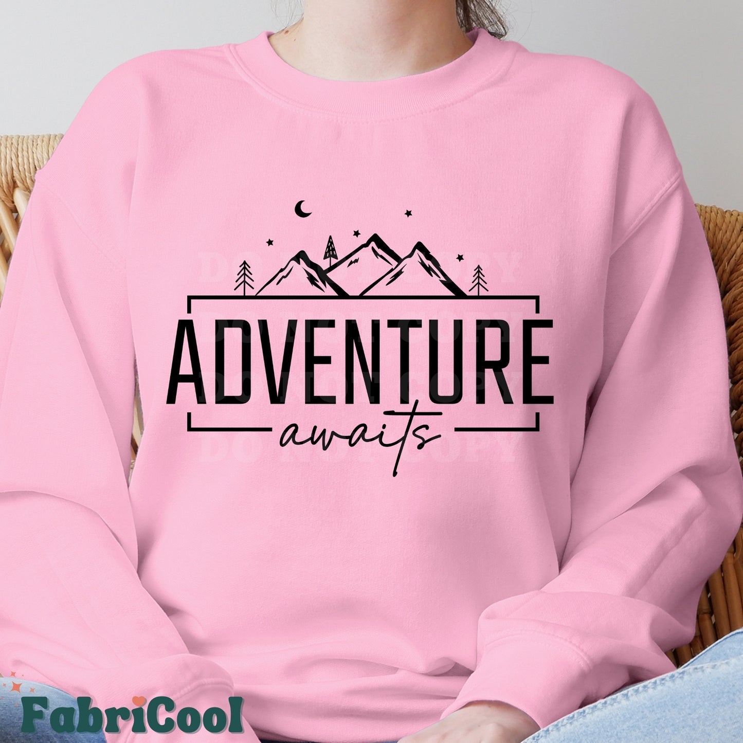 Adventure Awaits - Transfert d'impression d'écran noir