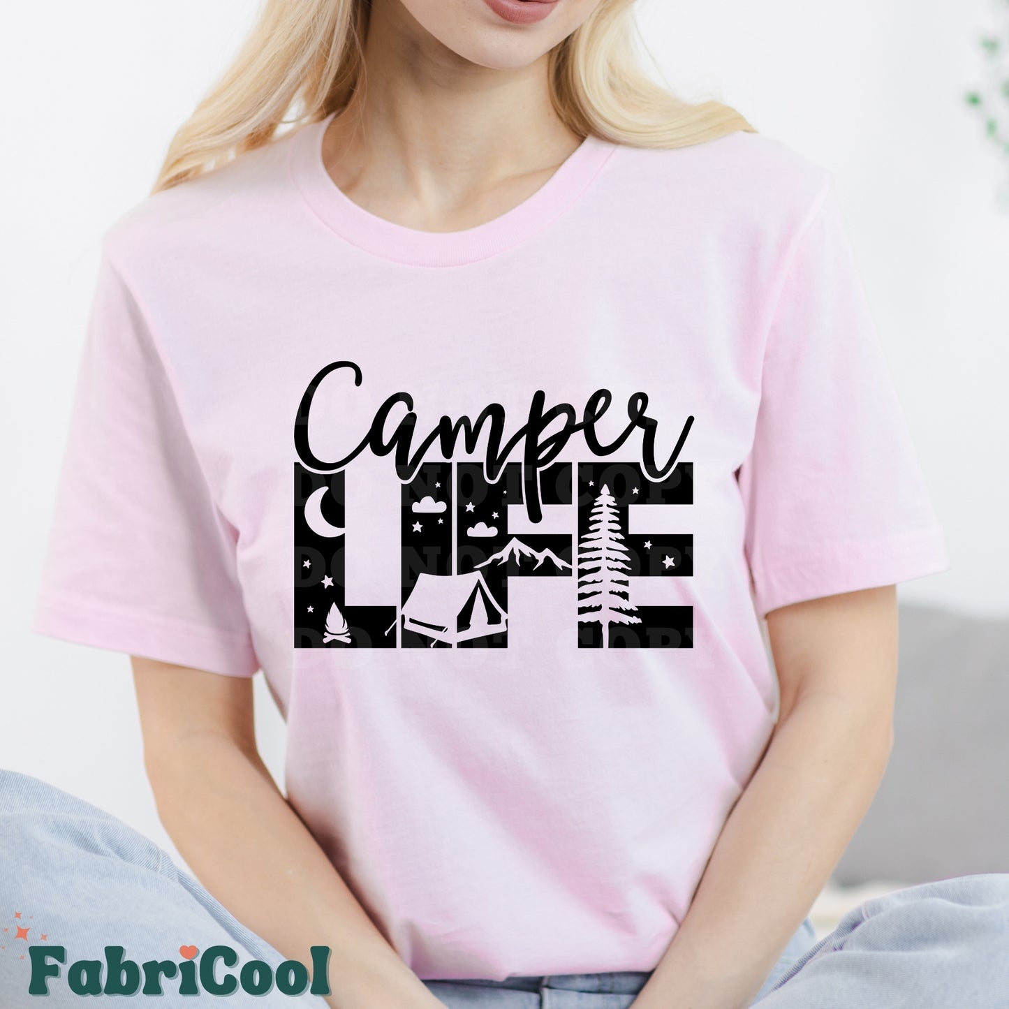 Camper Life - Transfert sérigraphique noir