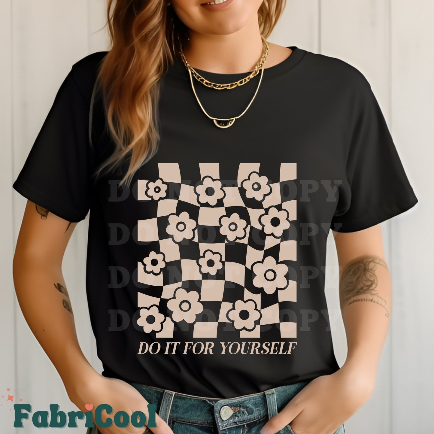 Do it for yourself -Beige Screen Print Transfer