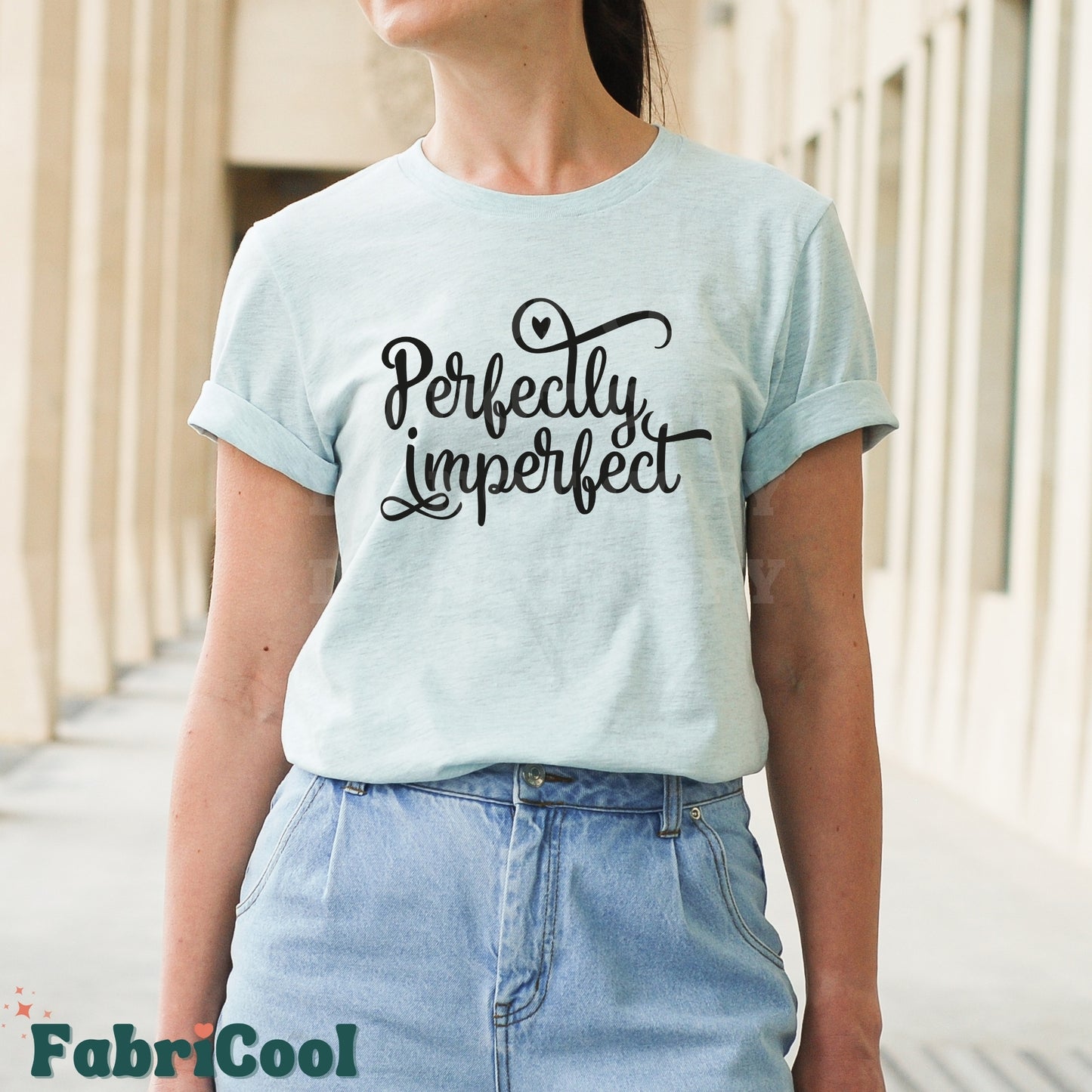 Perfectly imperfect - Black Screen Print Transfer