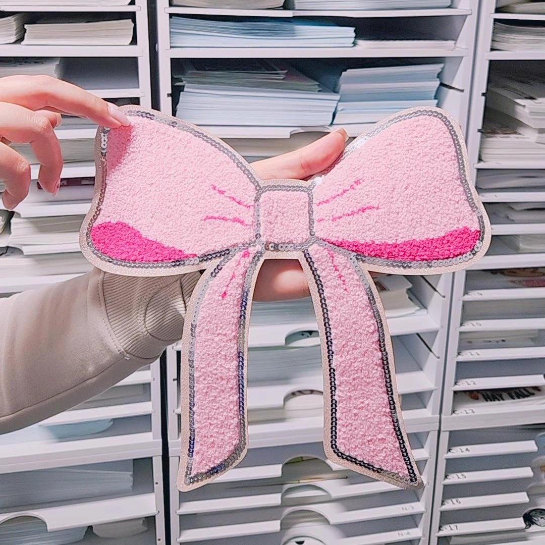 Noeud Coquette Chenille Patch