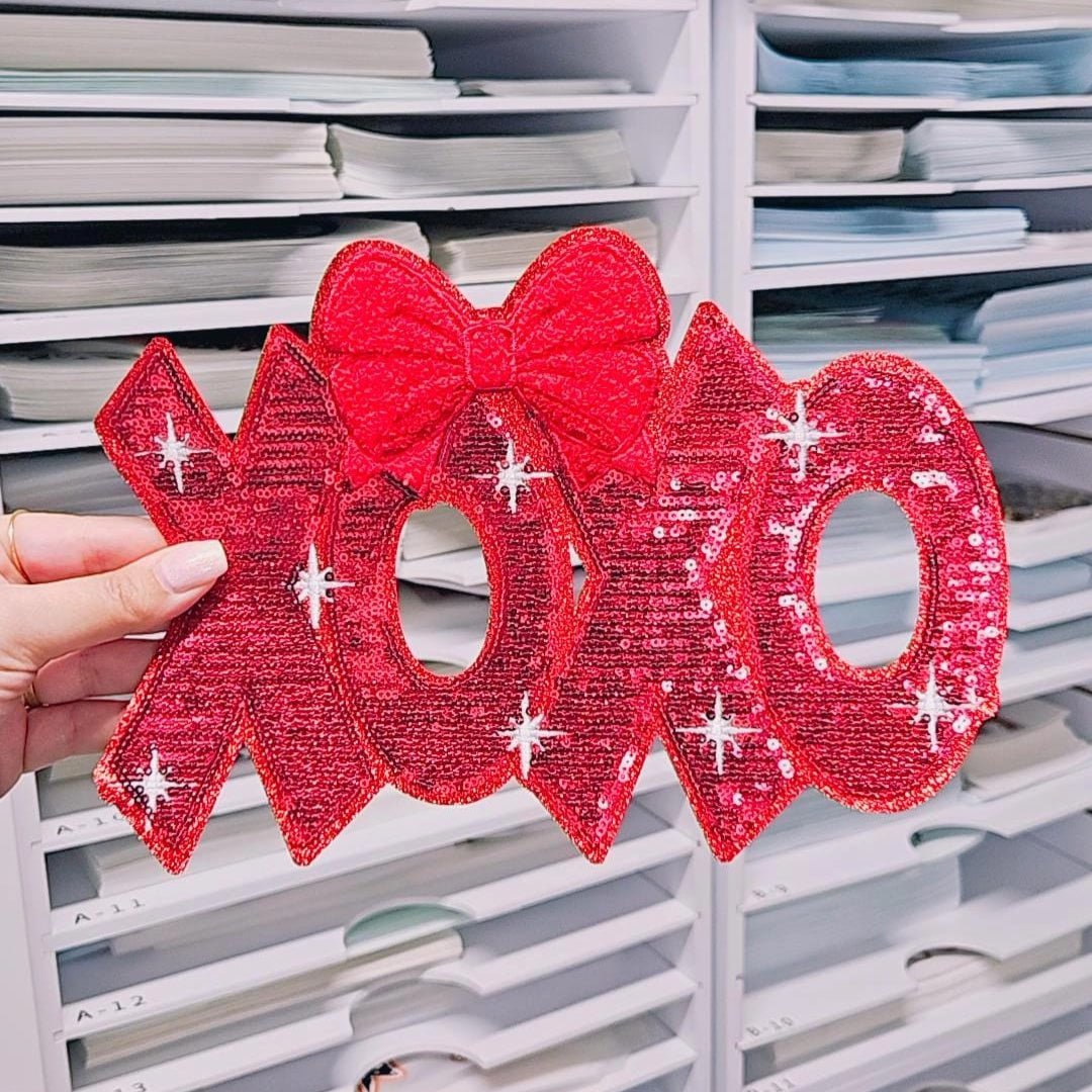 Red XOXO Patch