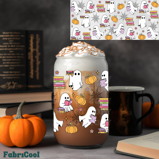 Bookish ghosts UVDTF cup wrap