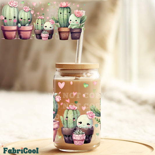 Cactus Love UVDTF cup wrap