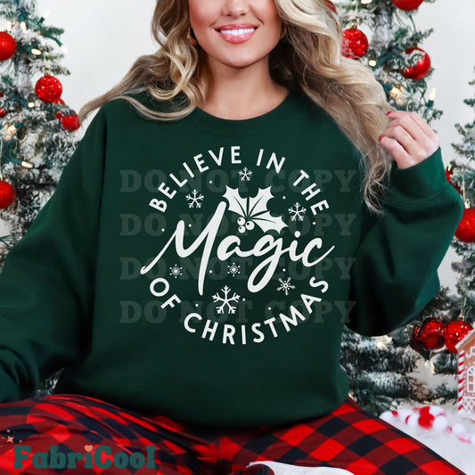 Believe in the magic of Christmas-Transfert sérigraphique blanc