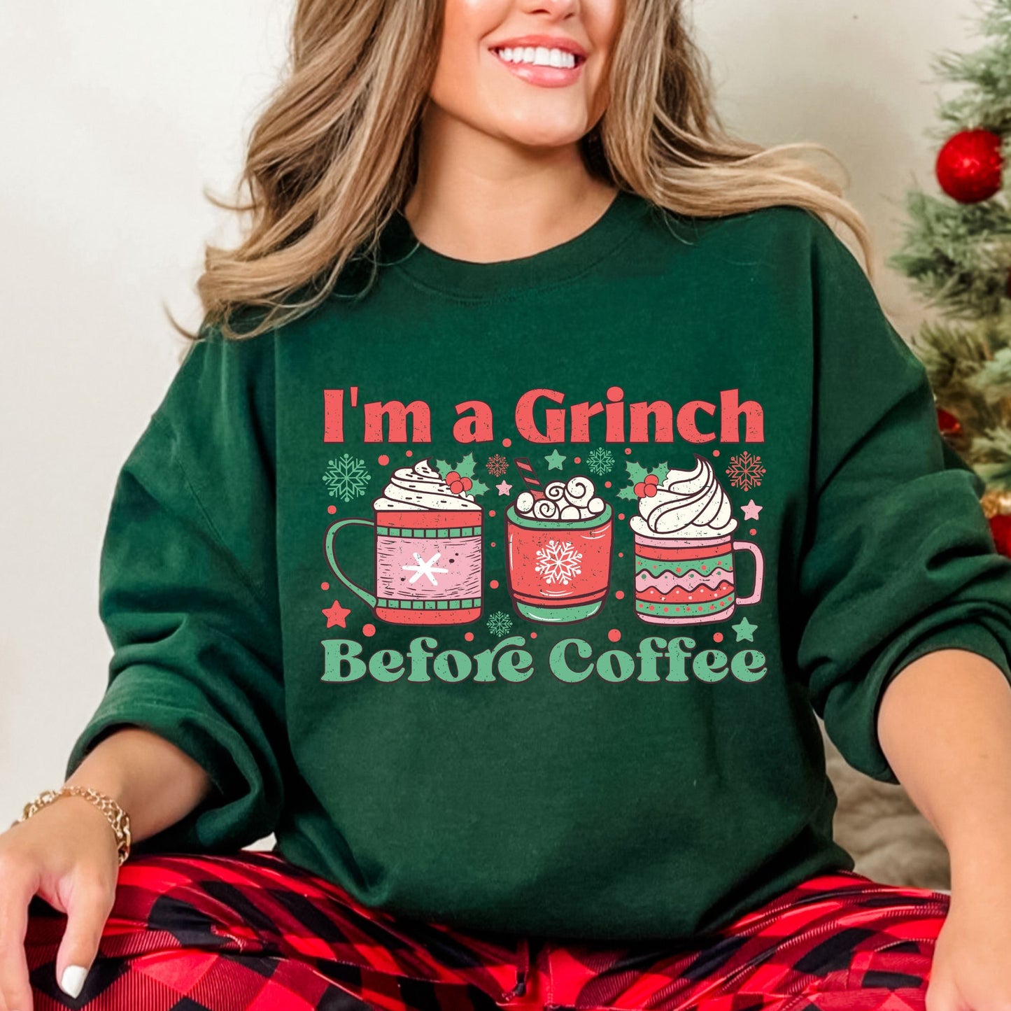 I'm a grinch before coffee-Matte Clear Film