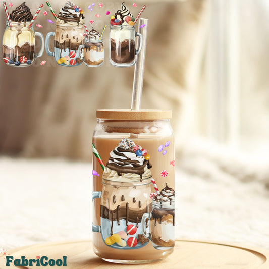 Chocolate Milkshake UVDTF cup wrap