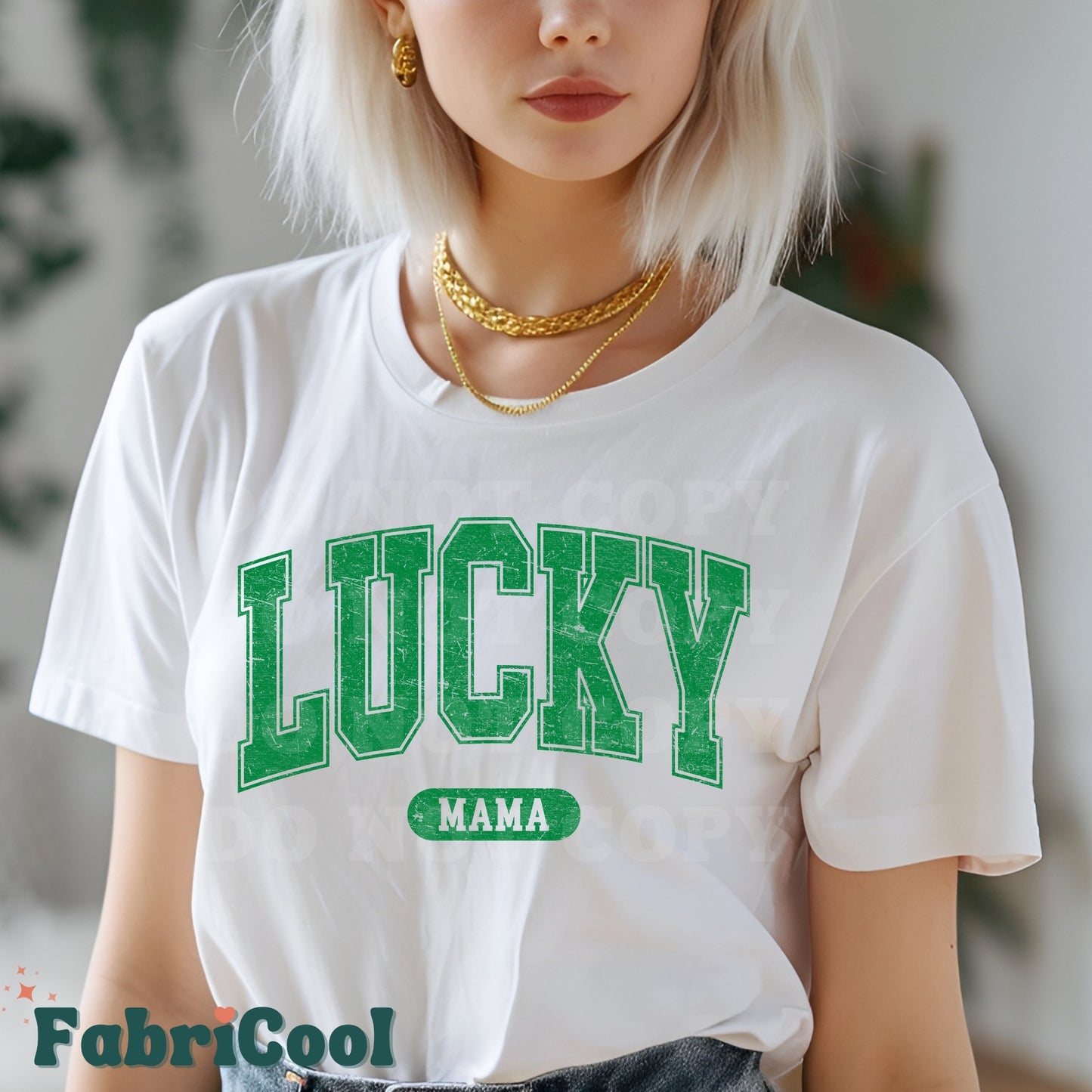 Lucky Mama - Transfert sérigraphique Vert