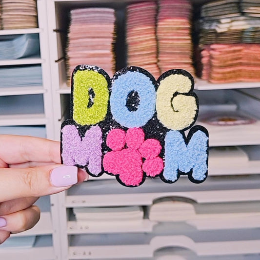 Dog mama Pocket/hat Chenille Patch