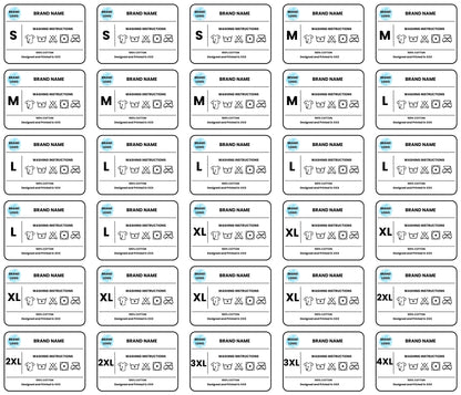 Neck Tag Labels - Layout 1- TAT 2-4 business days