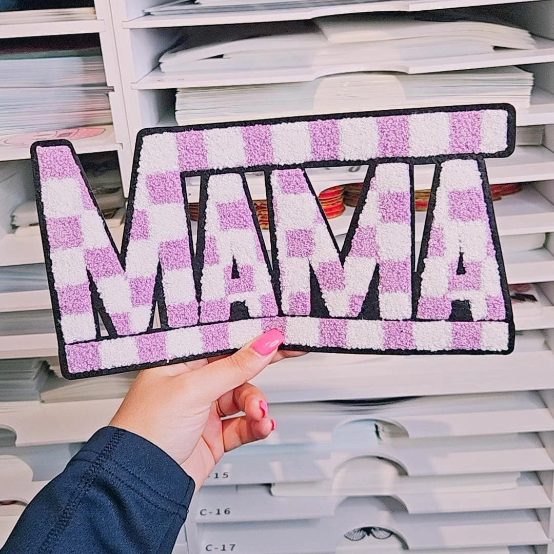 Violet Mama patch de chenille