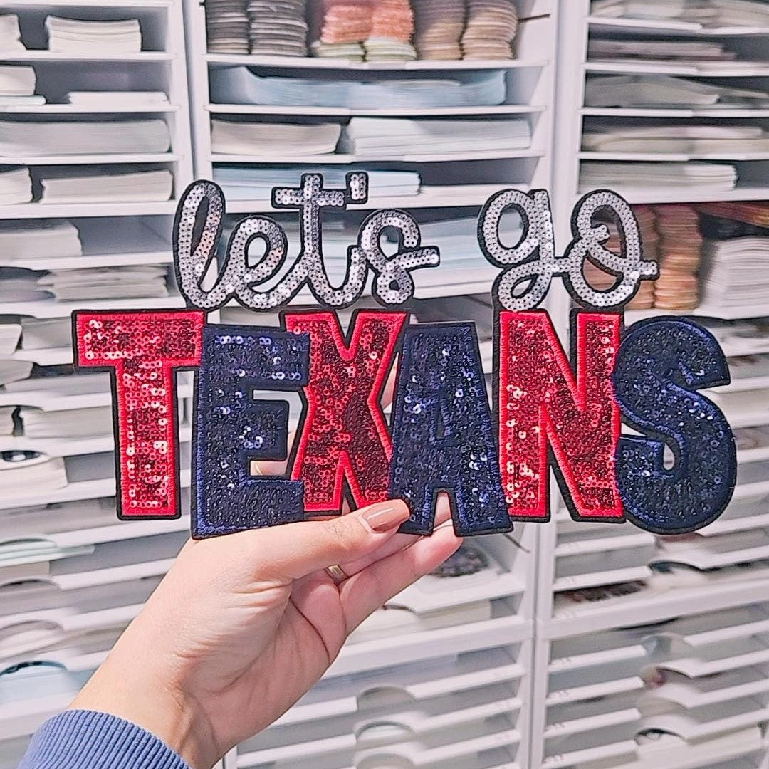 Texans Sequin Patch