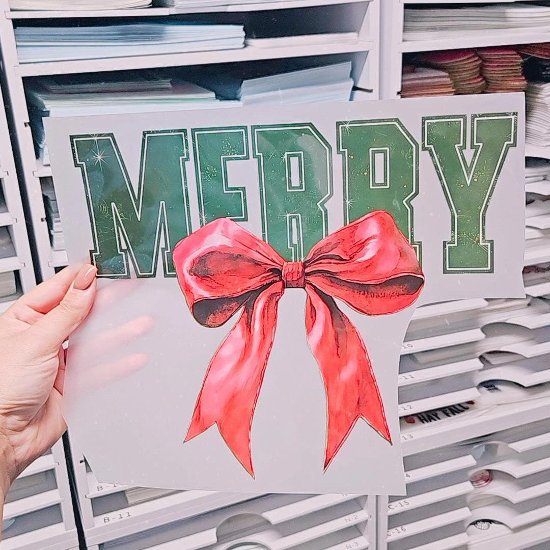 Merry noeud-Matte Clear Film